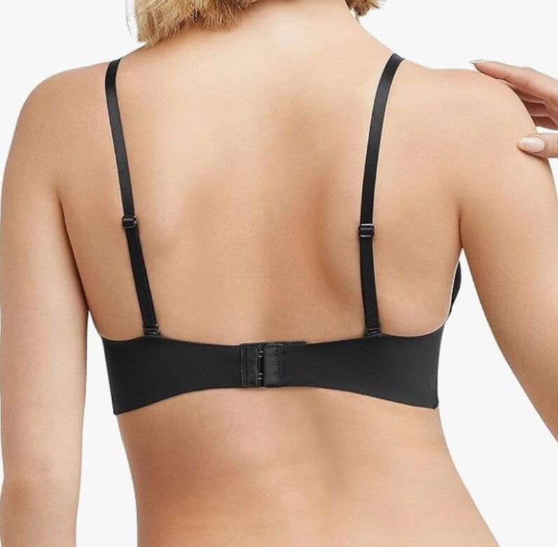 NEW Maidenform DM2322 Black Triangle Bralette Wireless Bra 2XL 