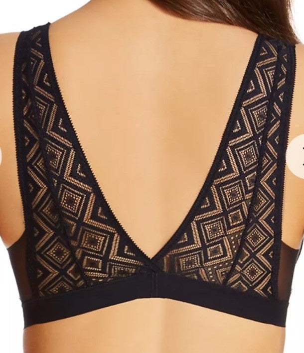 DKNY Pure Lace Bralette DK7596 Black Size S 