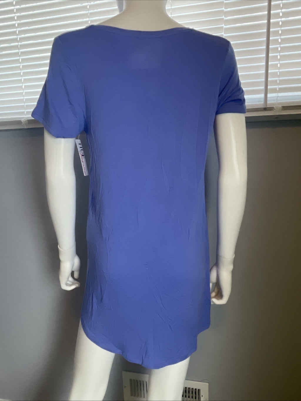 NWT HUE Womens S Short Sleeve Scoop Neck Sleep Tee Jacaranda PJ224204