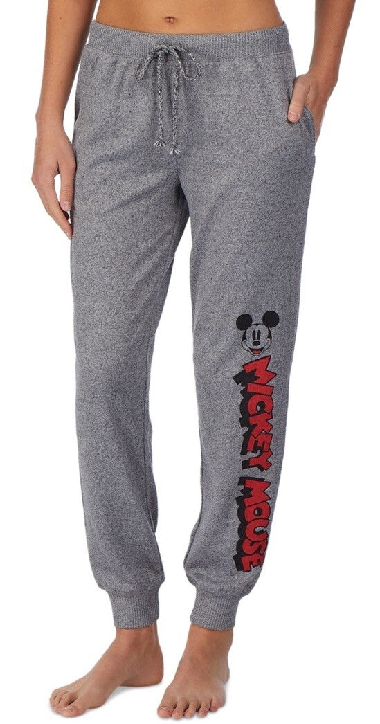 Disney Mickey & Minnie Mouse Pajama Pants , Grey, S/P