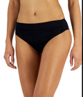 Jenni Women's Hi-Cut Seamless Bikini Underwear Deep Black M