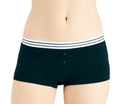 Jenni Intimates Womens Size XL Black Stripe Boyshort Underwear 1 Pair