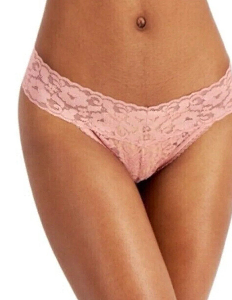 I.N.C. International Concepts  Lace Thong Underwear, Ash Rose, XL