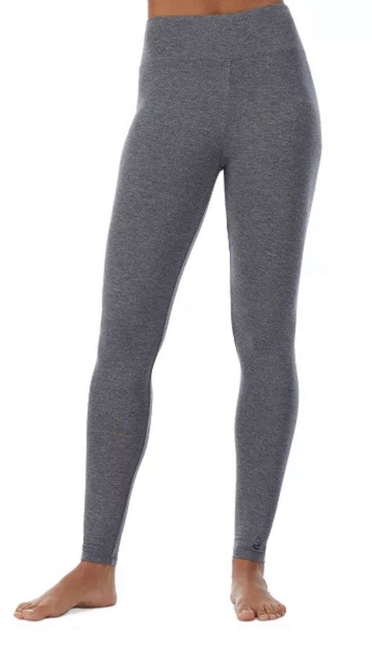 CUDDL DUDS Stretch Thermal Leggings sz M Medium (10-12) Layers Gray