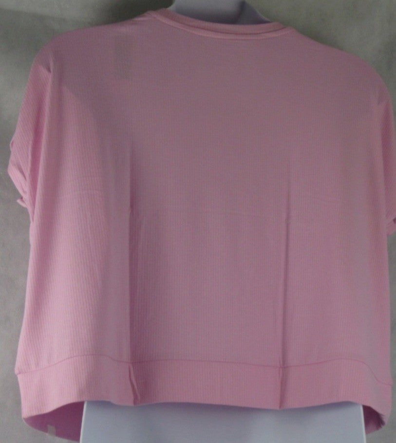 Gap GapBody Women's Ribbed Short-Sleeve Pajama Top - Butterfly Pink,  X-LARGE