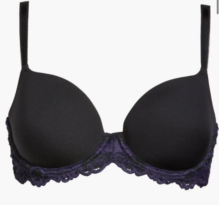 WACOAL 853322 Instant Icon Lace Contour Underwire Bra BLACK  36D