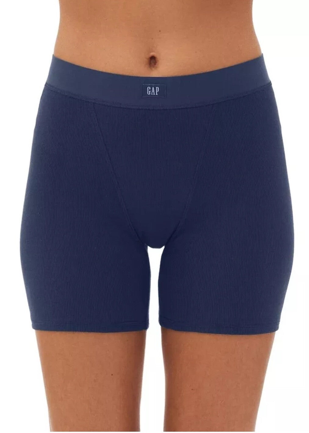 GAP GapBody Women's Logo Comfort High-Waist Shorts GPW01070 Medium Navy