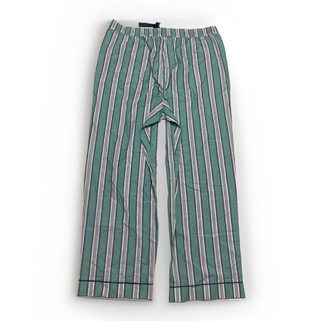 State of Day Women's Printed Poplin Pajama Pants Nile Blue Size X-Large