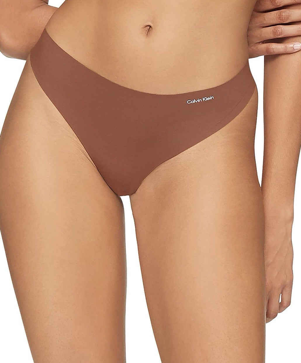 Calvin Klein Women's Invisibles Thong Multipack Panty Chestnut X-Large mujer
