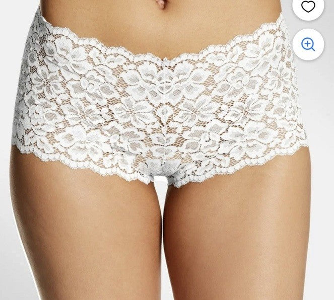 Maidenform Casual Comfort Lace Boyshort Underwear DMCLBS White 2XL 9