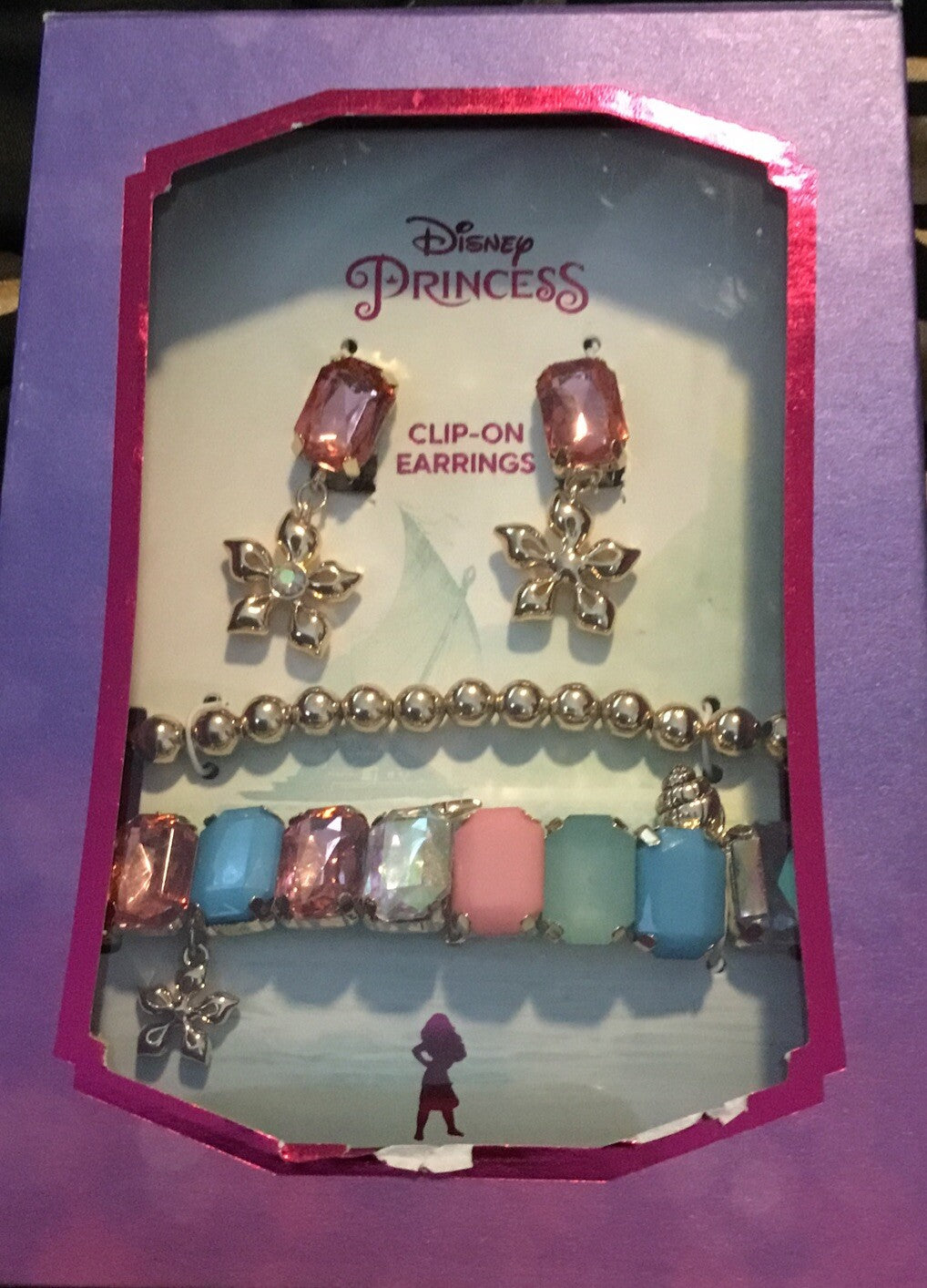 Kid's Princess Moana Multi Bracelet and Earring Set