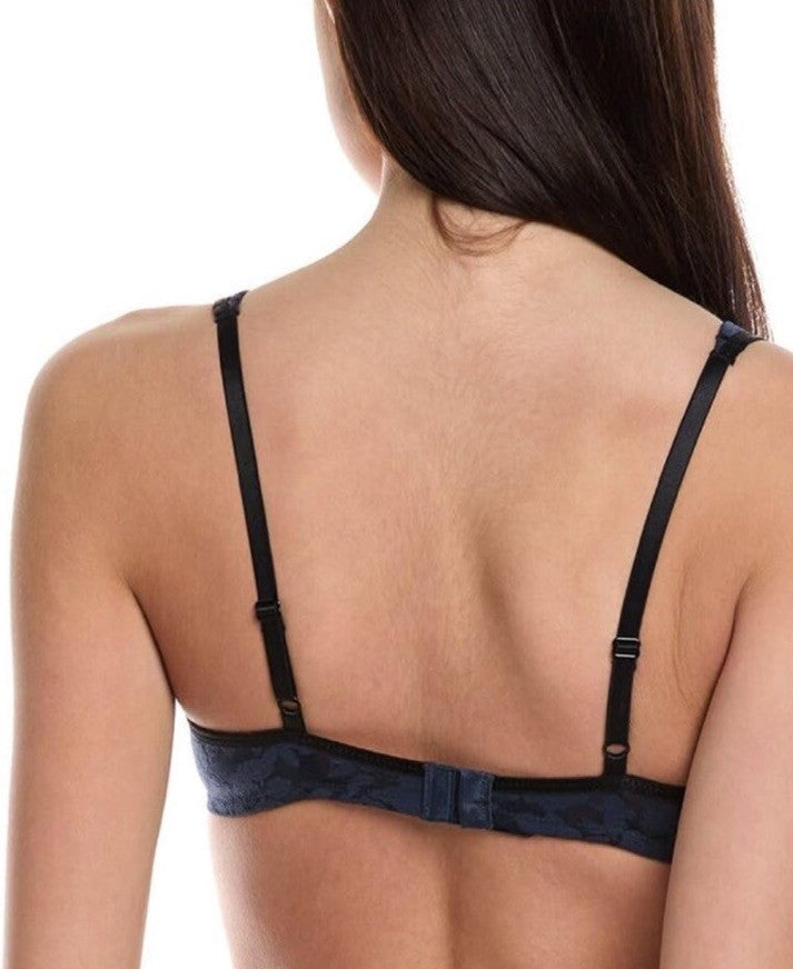 B.tempt'd by Wacoal Women's Shadow Scene Unlined Underwire Bra in Blue-32C