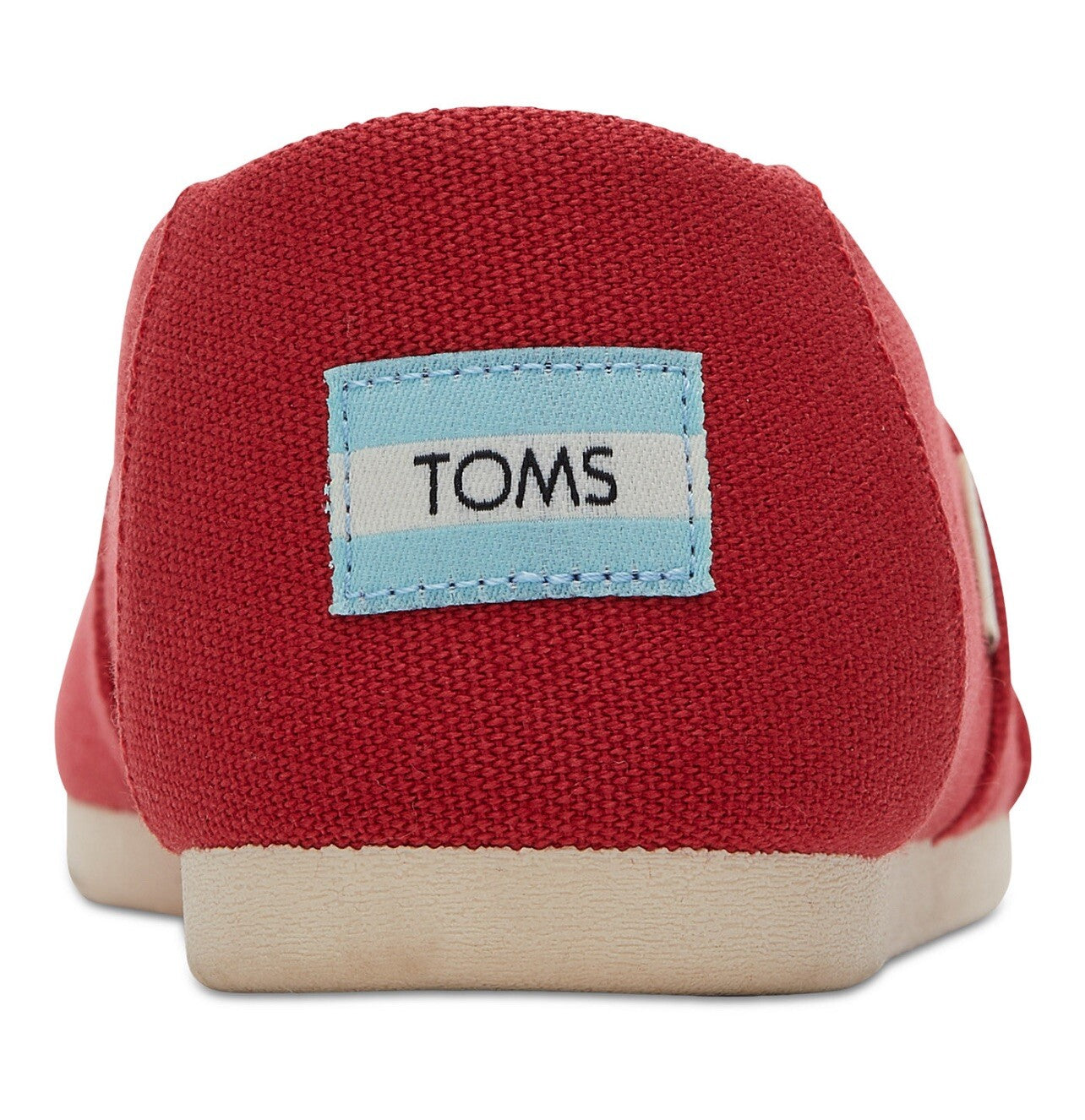Women's Toms Alpargata Red Size 7.5 Recycled Cotton Canvas  100% Original Brand