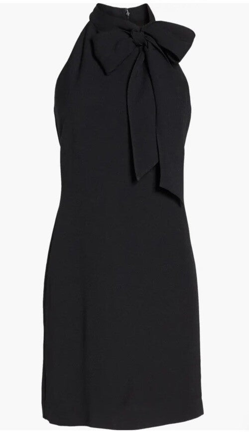 Vince Camuto Tie Neck a-line Dress black Size 8
