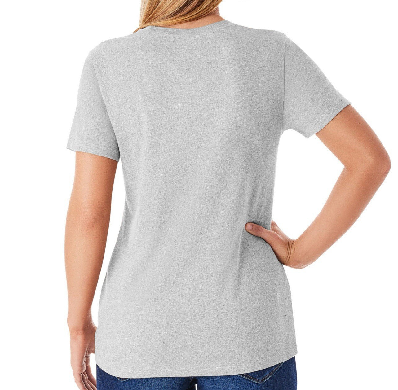 Members Mark Women's Essential Short Sleeve Relaxed Fit Crewneck Tee Size L