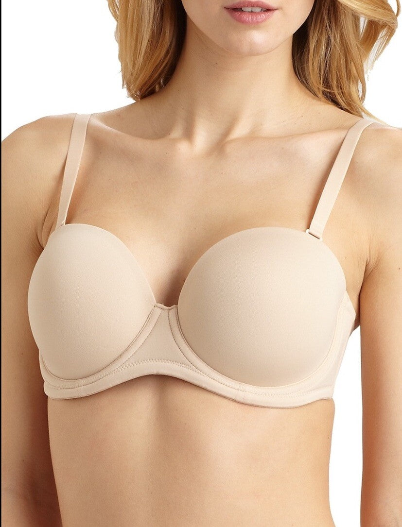 WACOAL 854119 RED CARPET FULL BUSTED STRAPLESS BRUSH/TAN NUDE BRA SIZE 42DDD