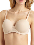 WACOAL 854119 RED CARPET FULL BUSTED STRAPLESS BRUSH/TAN NUDE BRA SIZE 42DDD