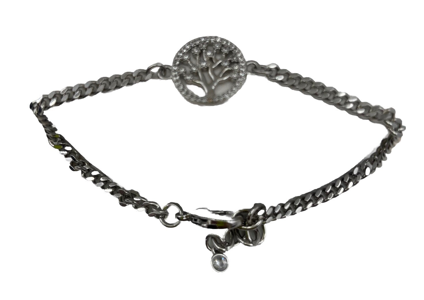 tree of life circle bracelet sterling silver