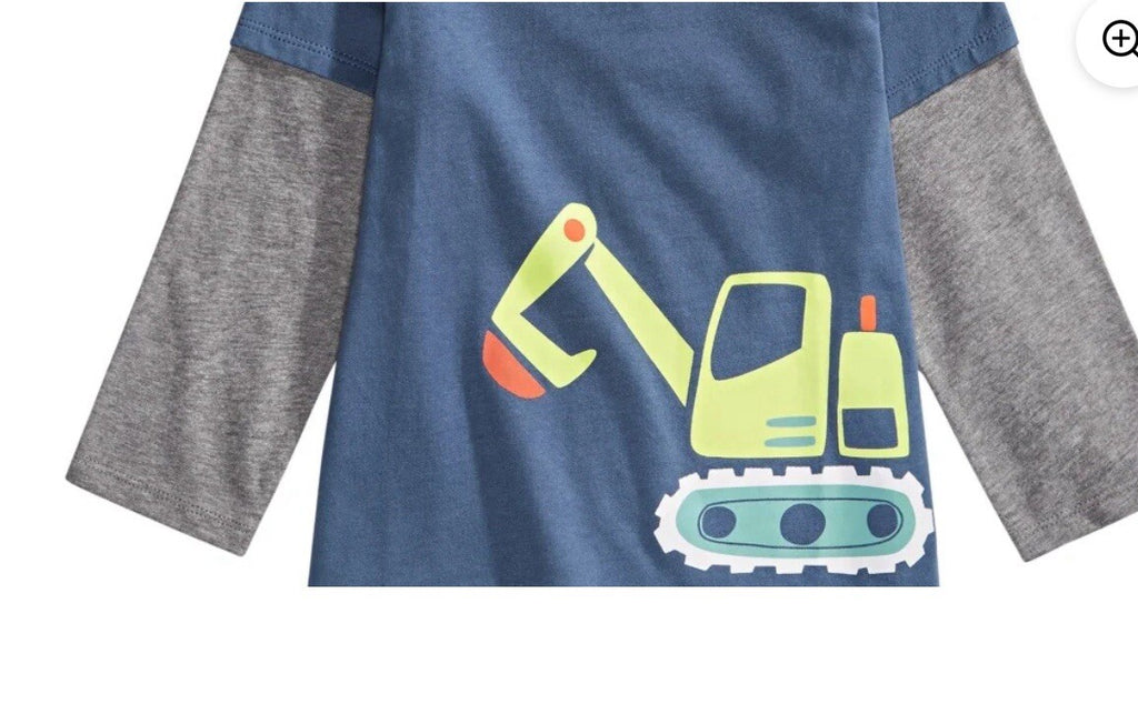 First Impressions Print Layered Look T-Shirt Size 6-9
