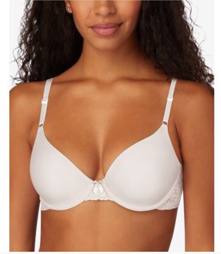 Maidenform One Fab Fit Everyday Modern Demi Underwire Bra Women's White 36C