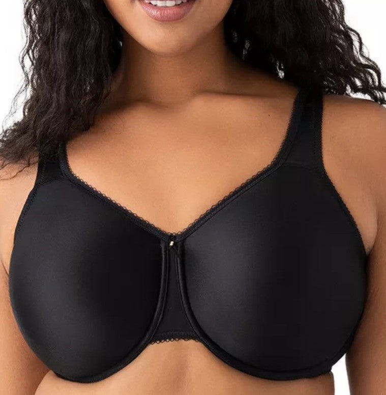 NWT Wacoal Women's 38D Basic Beauty Full Figure Underwire Bra 855192 Black
