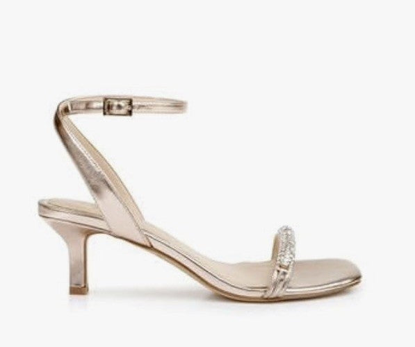 Jewel Badgley Mischka Charisma Kitten Heel Rose Gold 7