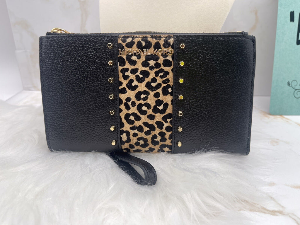 Michael Kors Jet Set Continental Travel Clutch - Black, Large