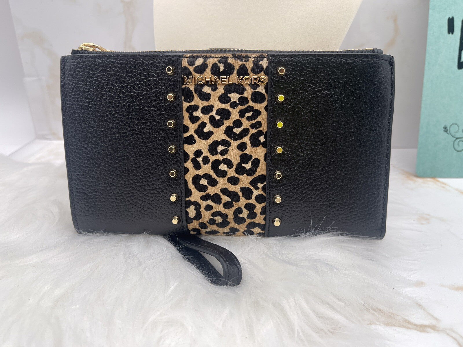 Michael Kors Jet Set Continental Travel Clutch - Black, Large