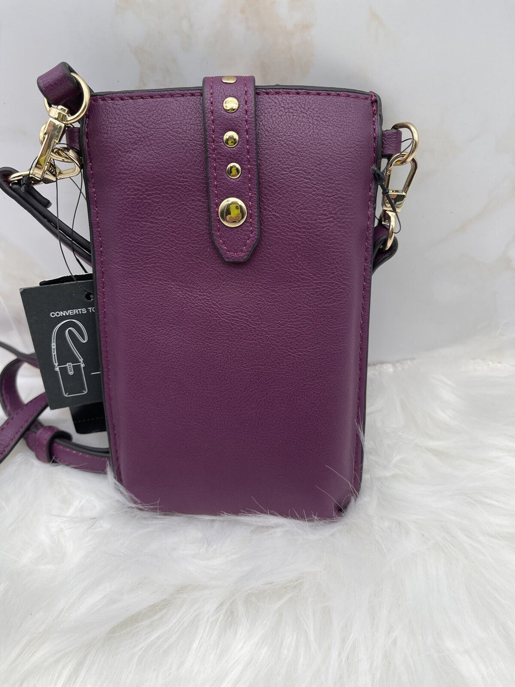 Inc International Concepts Convertible Crossbody Bag One Size Aubergine
