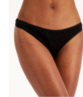 Charter Club Everyday Cotton Women’s Lace-Trim Thong Black Small