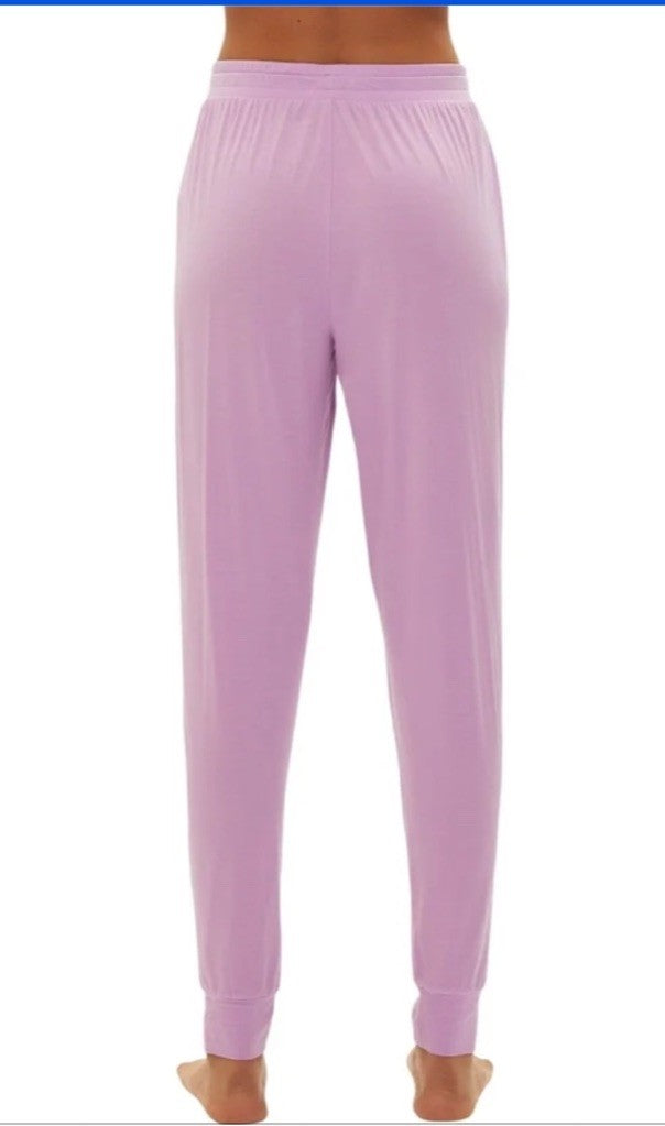 GAP GapBody Women's Drawstring-Waist Jogger Pajama Pants Orchid L