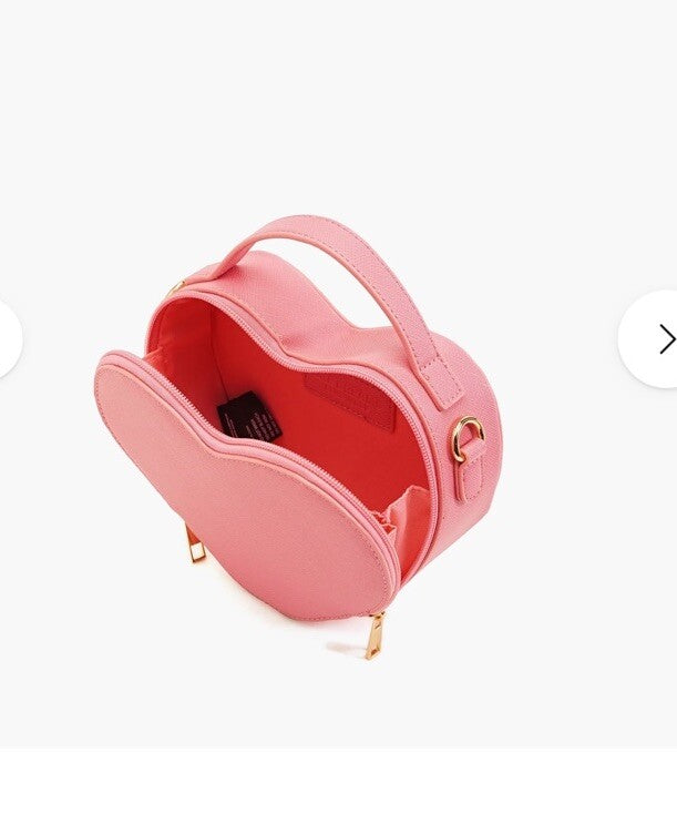 Like Dreams Love Heart Crossbody Bag Pink