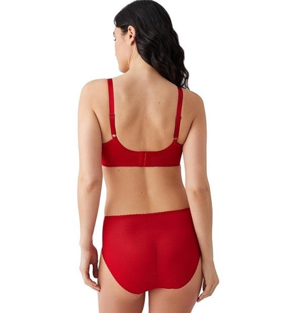 Wacoal Women's Retro Chic Full-Figure Underwire Bra 34H Cherry Red 