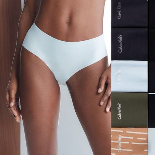 Calvin Klein Underwear Womens Medium Multicolor Microfiber Invisibles Hipster