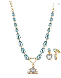 Kid's Princess Cinderella Clear Carriage Necklace and Earring Set