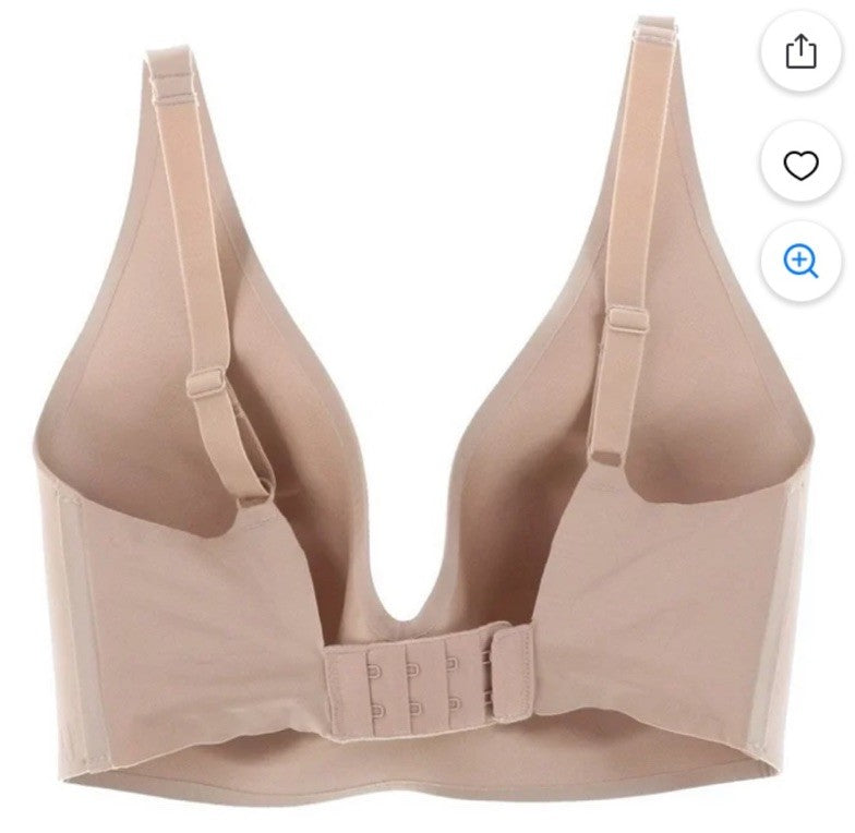 GAP GapBody Women's Everyday Essentials Wireless Bra Beige 36DD