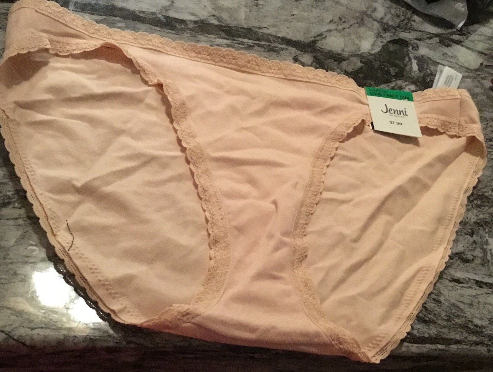 Jenni Women’s Lace Trim Bikini Underwear Chai L