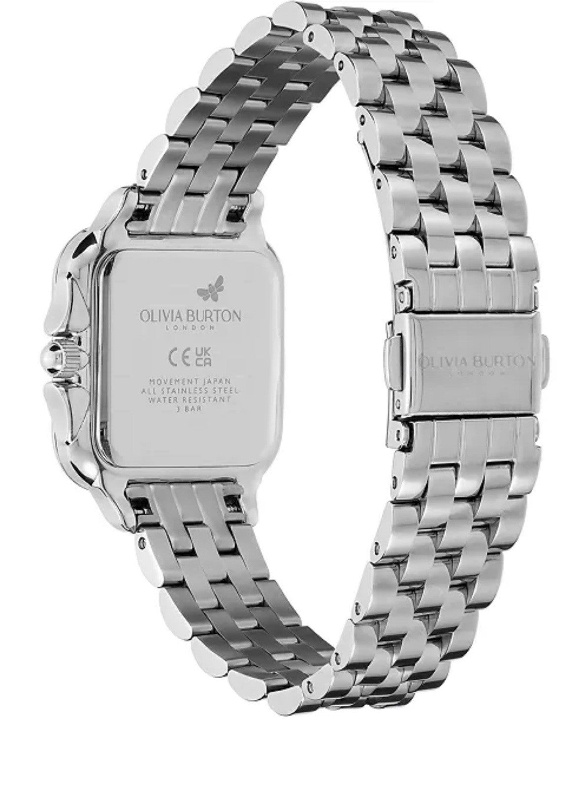 Olivia BurtonWomen's Grosvenor Silver Stainless Steel Watch 28mm One Size Fits