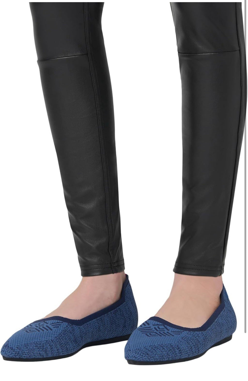 NEW in Pkg HUE Black Body Gloss Liquid Finish Leggings Size XL Moto Faux Leather