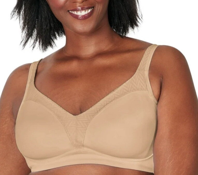 Playtex 18 Hour Bounce Control Convertible Wireless Bra 4699 Taupe Brown 36C