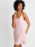 State of Day Women's Fluid Knit Solid Tank Chemise Soft Blush Heather XXL