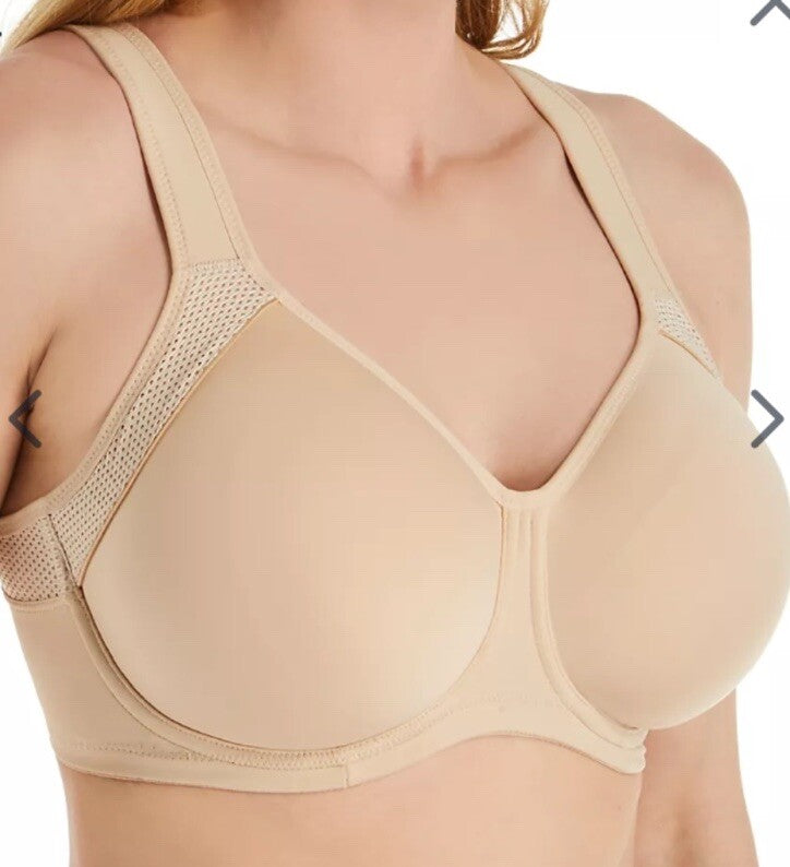 Wacoal 853302 Lindsey Sport Contour Underwire Bra 38G Beige