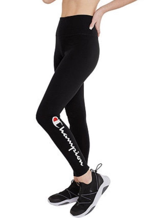 Champion Women's 7/8 Script Logo Authentic Leggings XS