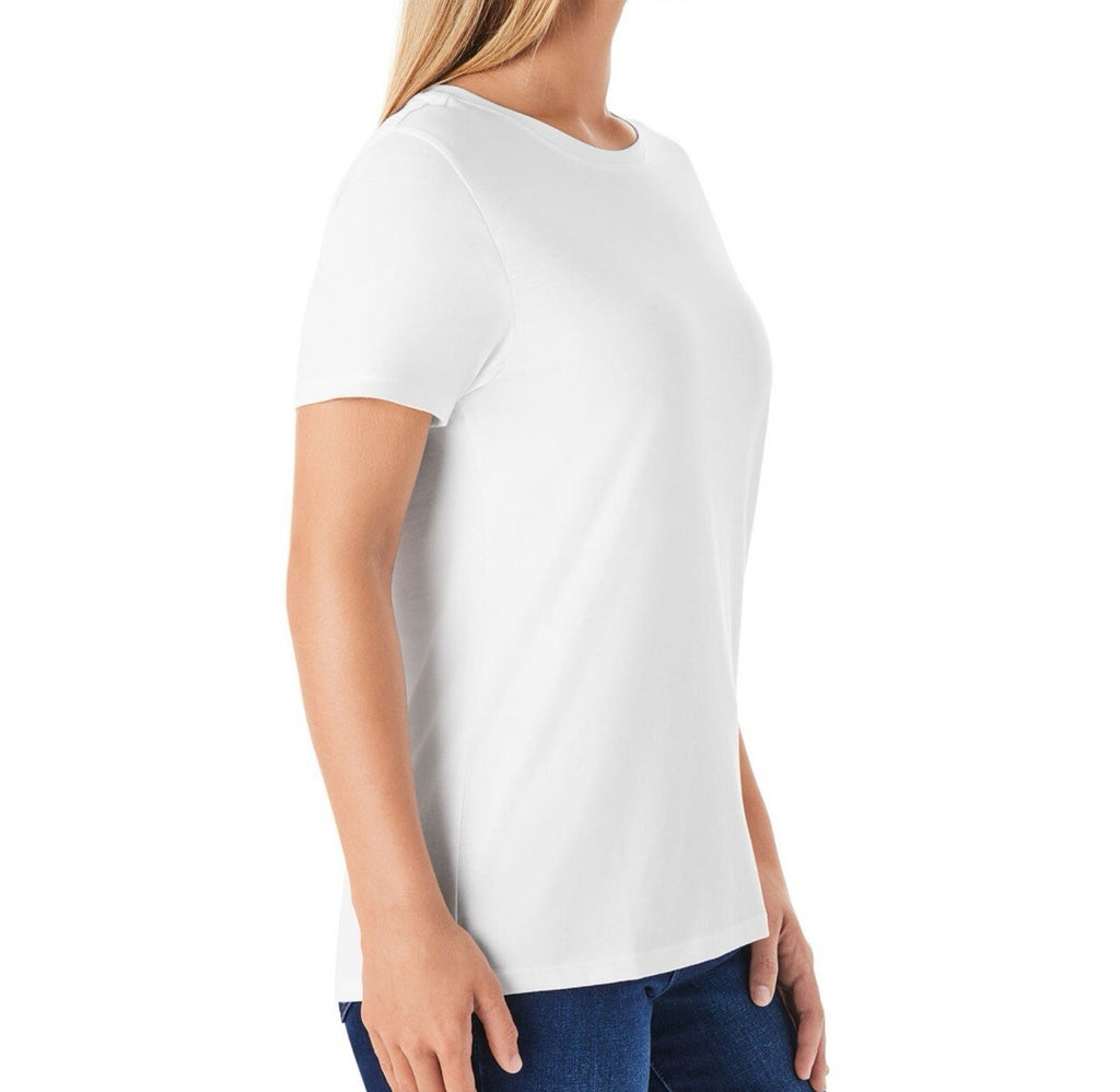 Members Mark Women's Essential Short Sleeve Relaxed Fit Crewneck Tee Size M