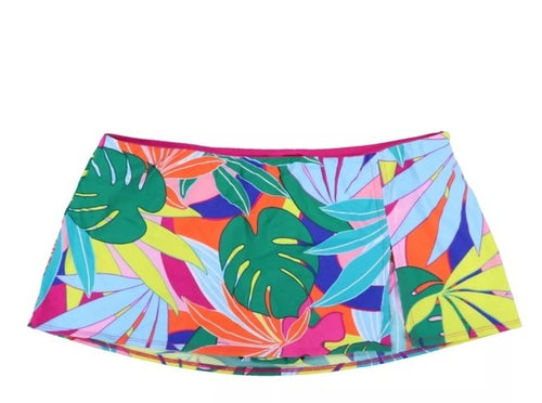 Bleu By Rod Beattie Women's Swim Skirt Stretch Swim Bottoms Multi 10 Floral New