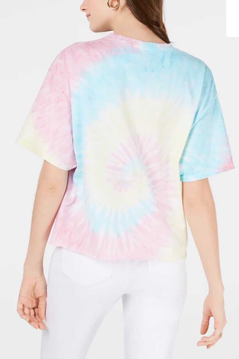 Disney Juniors' Cotton Mickey Mouse Tie-Dyed T-Shirt XL