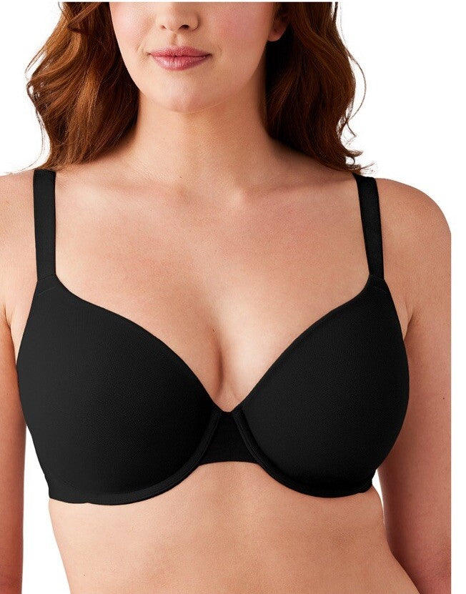 Wacoal 853387 Shape Revelation Shallow Top Bra 34D Black Contour UW $76 NWT