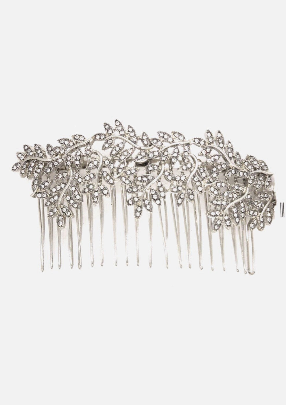 INC International Concepts Silver-Tone Pavé Vine Hair Comb