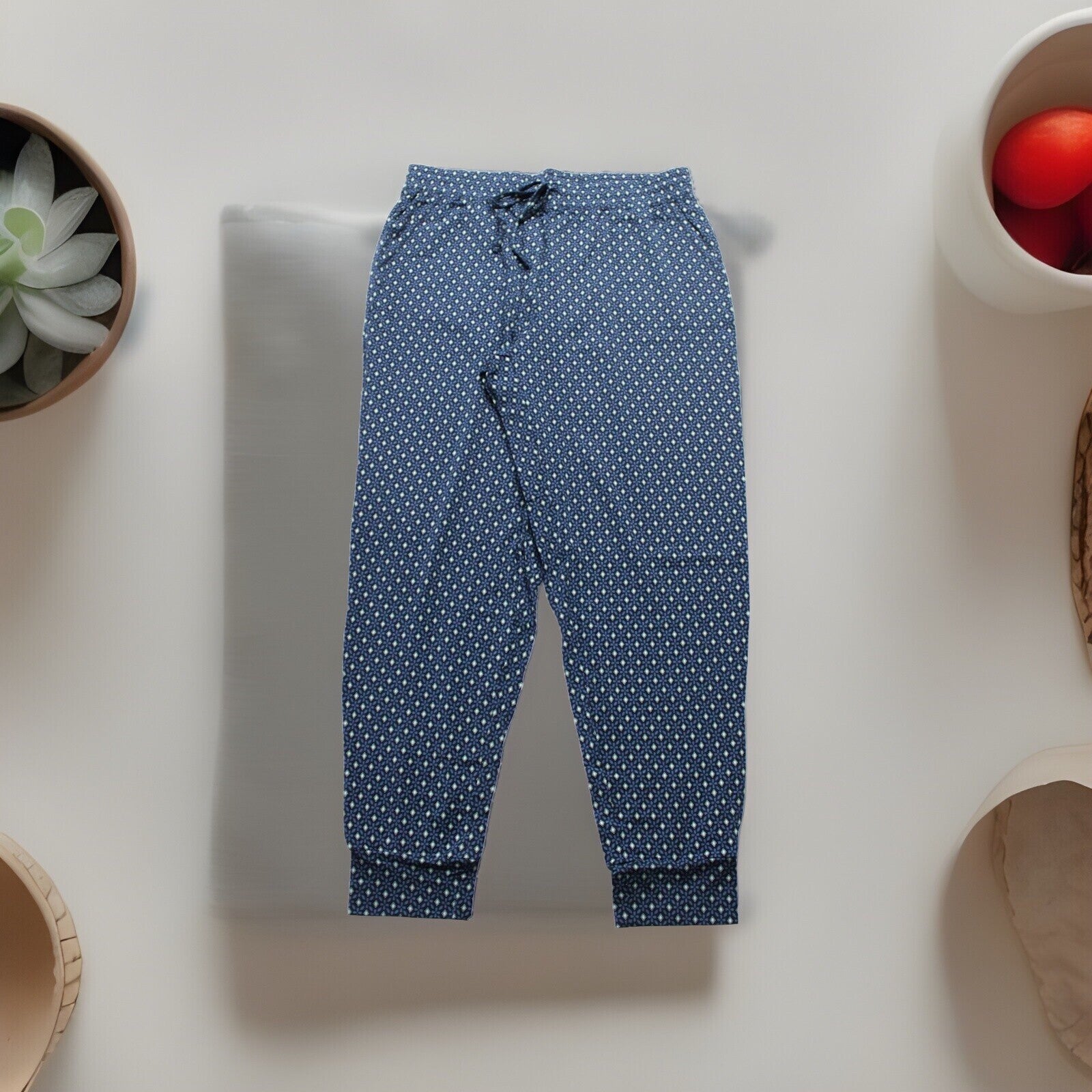 State Of Day Intimates Women’s Jogger Pajama Pants Diamond Geo 3X
