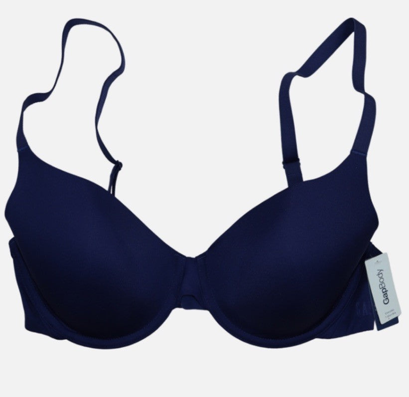  GapBody Women's Everyday Essentials T-Shirt Bra GPW00351 Navy Blue 32D